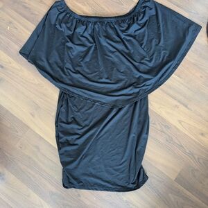 NWOT Elegant Black Off-Shoulder Maternity Dress